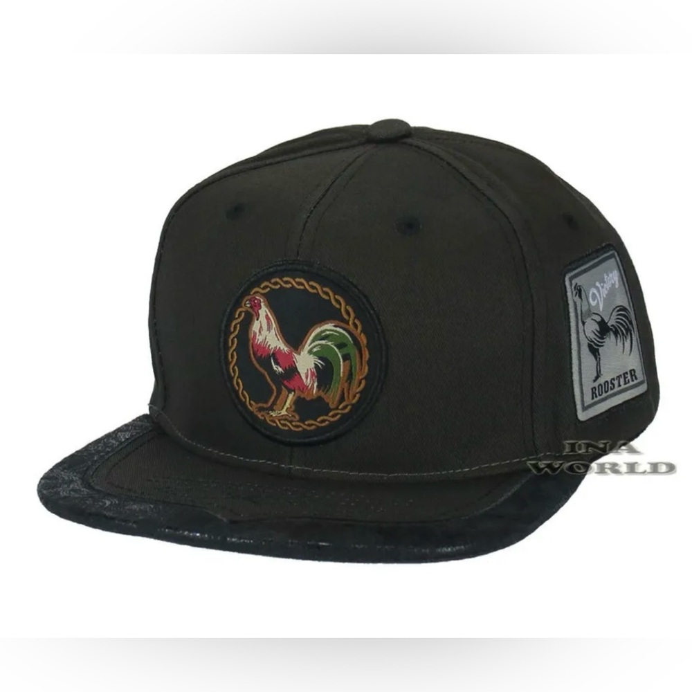 MEXICAN Hat Western Style ROOSTER Embroidered Snapback Flat Bill Baseball Cap